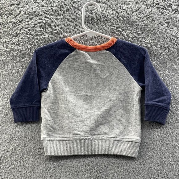 Carter's Sweatshirt Baby Boys Size 6 Months Grey "Mommy's Hunk" Sweatshirt 6M - Picture 2 of 6